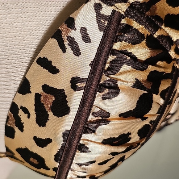 Leopard Print Bustier Corsett Top. Leopard Print. Meduim. Hook And Eye. - Picture 2 of 11